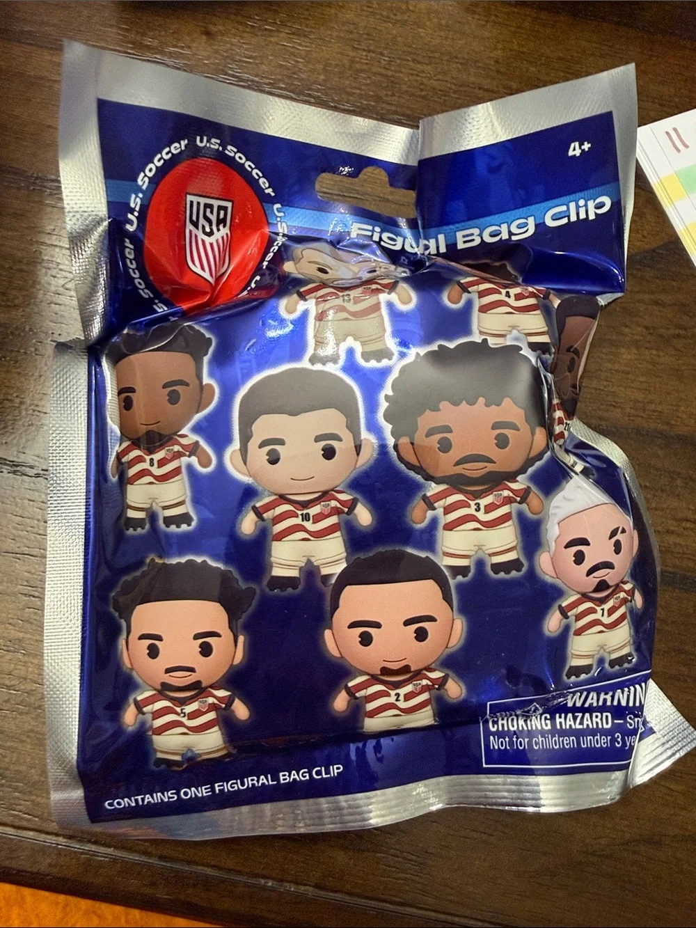 26 World Cup USA Soccer Themed Figural Bag Clips - Blind Bags